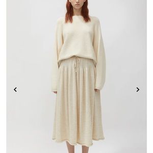 Lauren Manoogian Cotton-and Linen Tiered Skirt